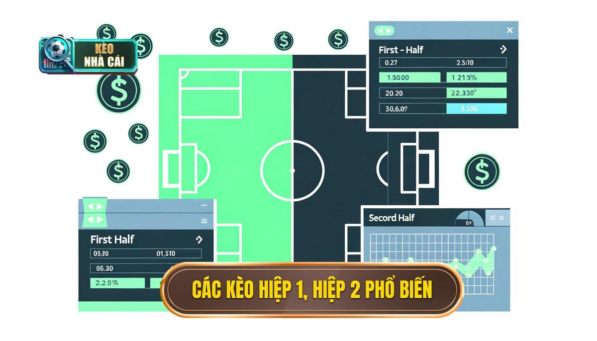 Các Loại Kèo Hiệp 1 Hiệp 2 Phổ Biến Nhất Hiện Nay