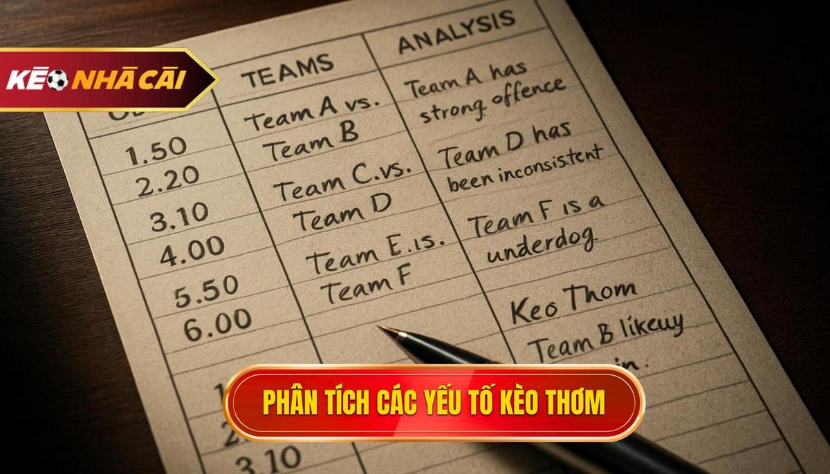 Phân Tích Chuyên Sâu Các Yếu Tố Tạo Nên Kèo Thơm