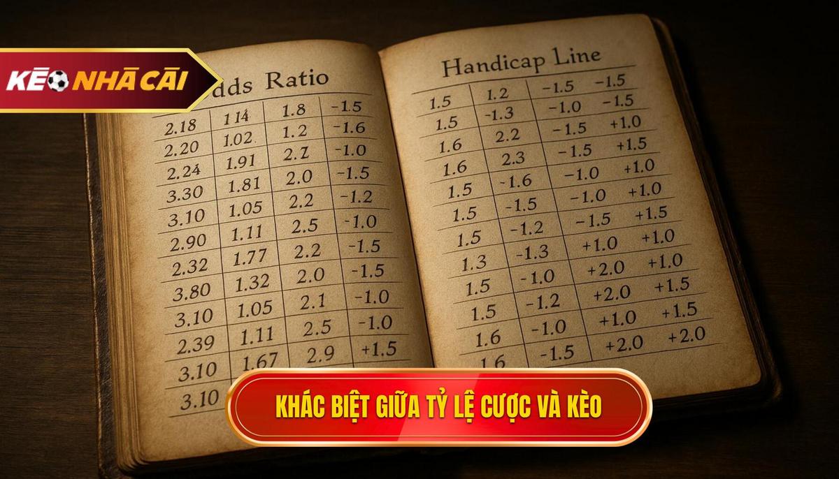 Sự Khác Biệt Giữa Tỷ Lệ Cược Ban Đầu và Kèo Biên